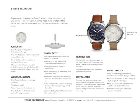 fossil hybrid smartwatch user manual